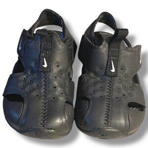 Nike Baby Boy's Sunray Protect 2 TD (Infant/Toddler) Black/White 4C Toddler Baby